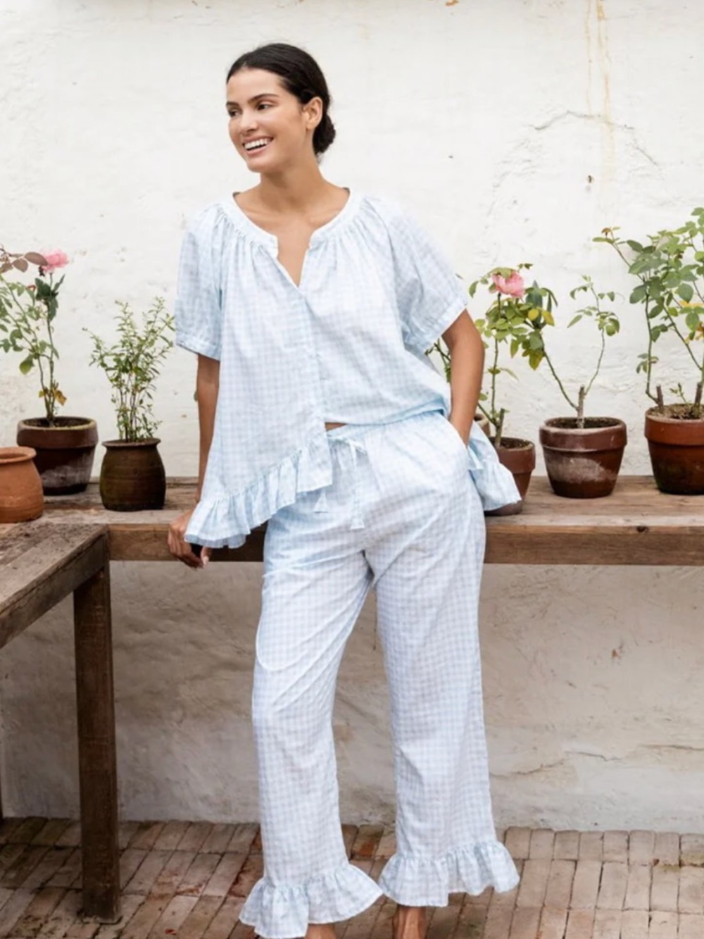 ISO Piyama Large Gingham Sophie Set